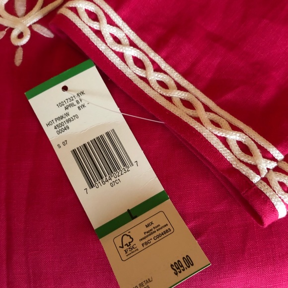 Jones New York Hot pink Tunic top Large NWT - Picture 4 of 5